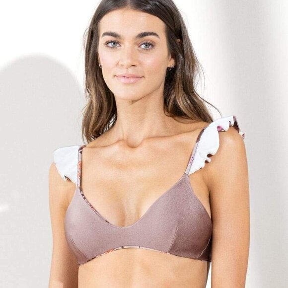 New Maaji Ditsy Halles Sunny Reversible Swim Bikini Set NWT Large - Picture 7 of 16